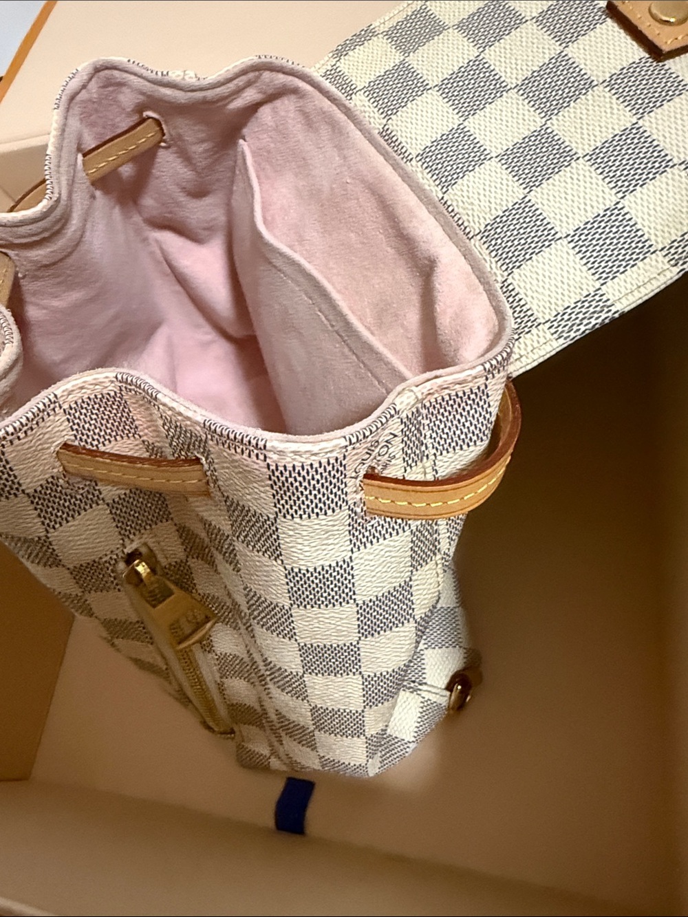 Preloved Louis Vuitton Sperone BB Damier Azur - Picture 9 of 10
